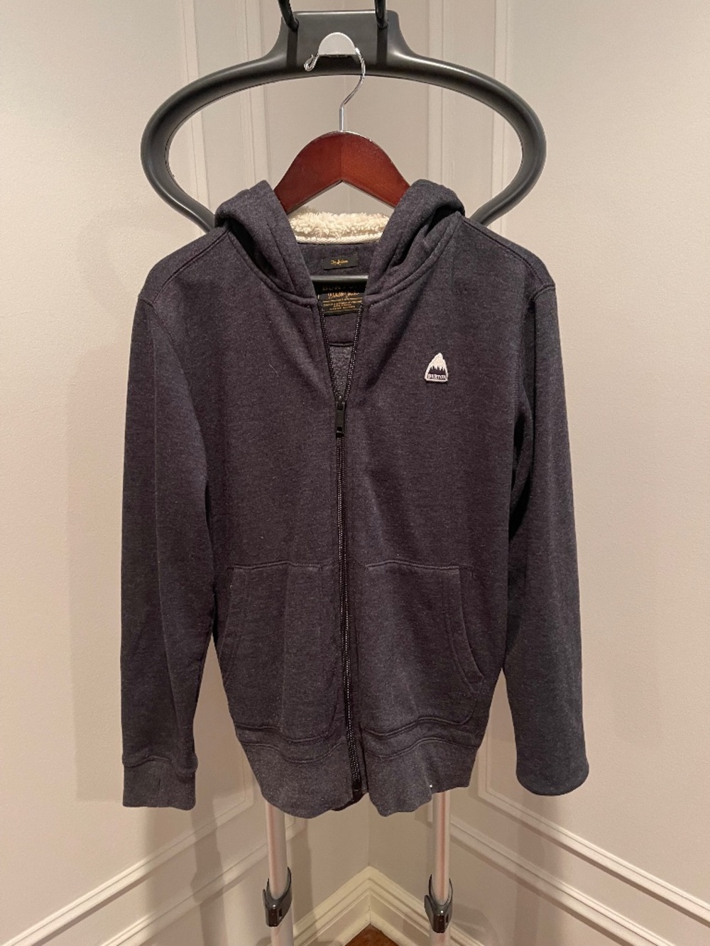 Burton Boys Roe Full-Zip, Medium, True Black Heather